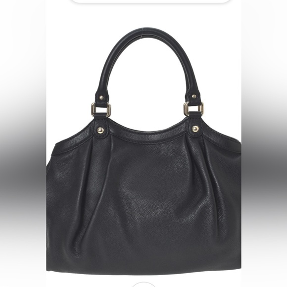 2x HP 🎉 Gucci Sukey Guccisima Black Leather Tote Bag 103946/1 - Picture 2 of 11